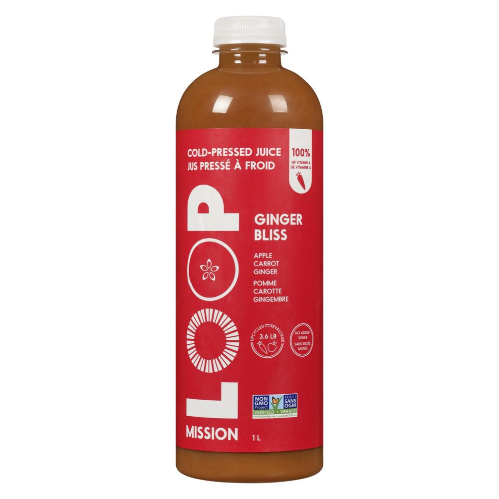 Loop Mission Ginger Bliss Cold-pressed Juice, 1 L