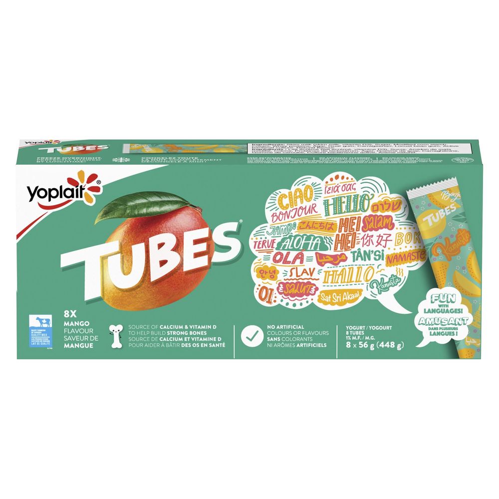 Yoplait Mango Yogurt Tubes, 448 G