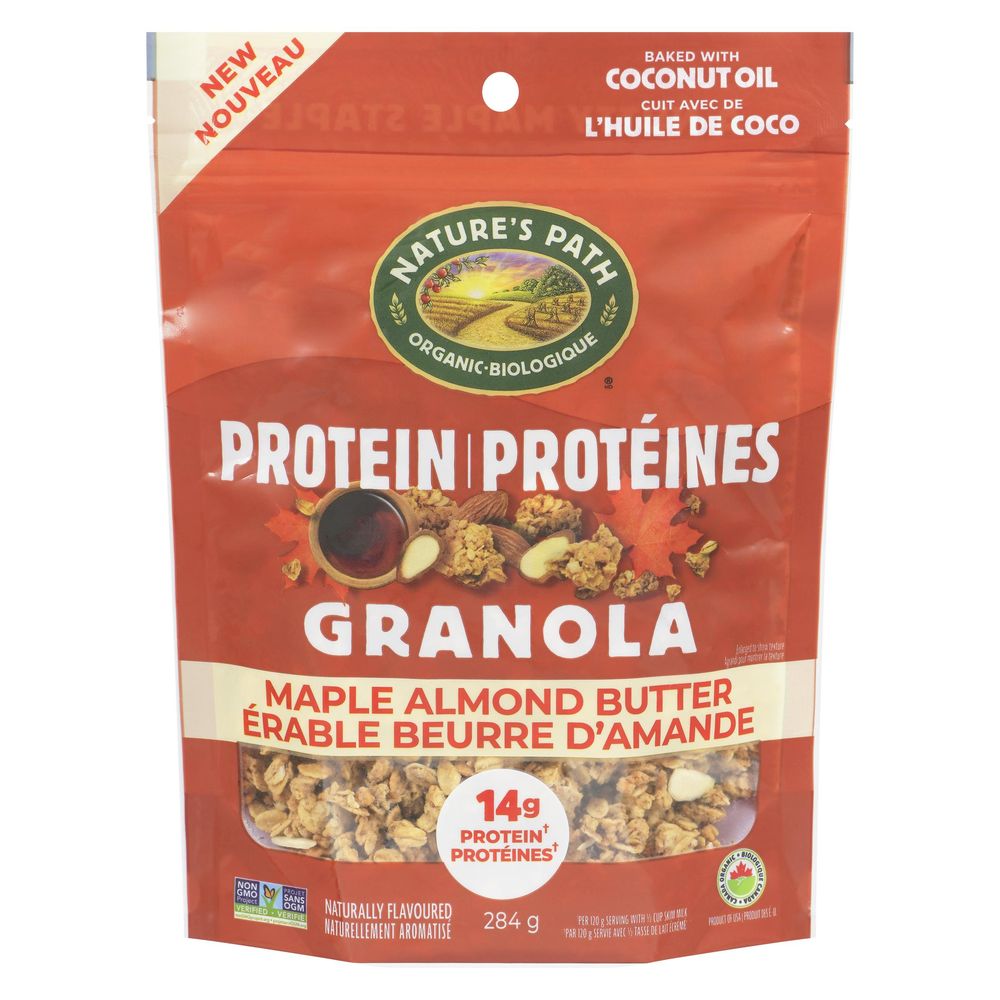 Nature's Path Organic Maple Almond Butter Protein Granola , 284 G