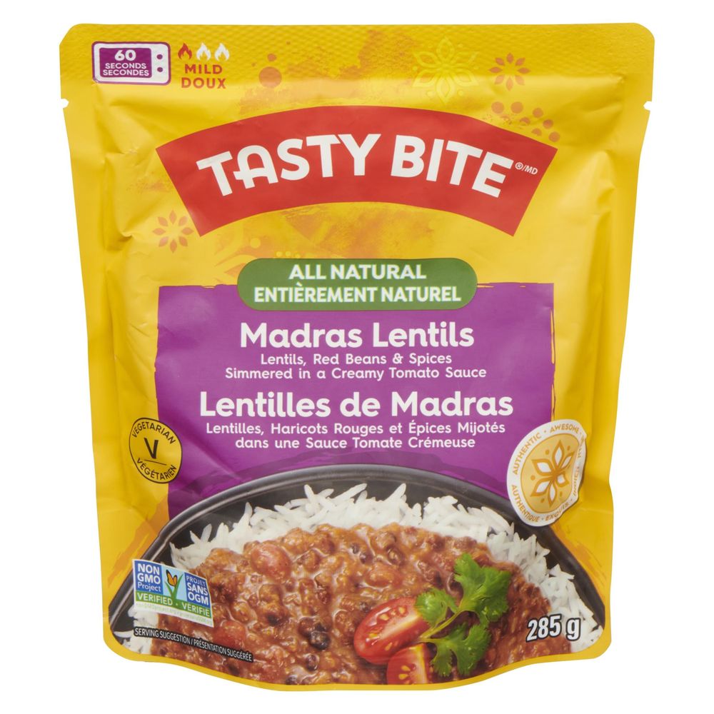 Tasty Bite All Natural Madras Lentils, 285 G