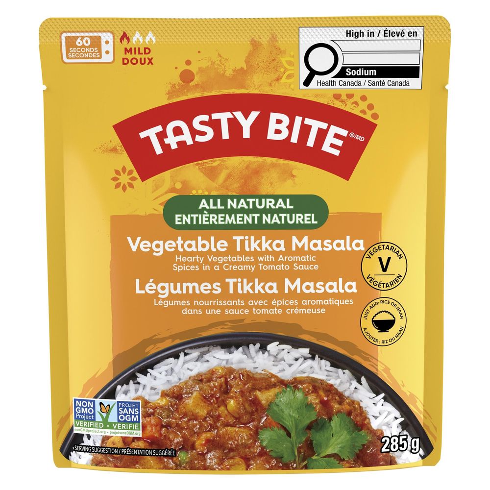Tasty Bite All Natural Vegetable Tikka Masala, 285 G
