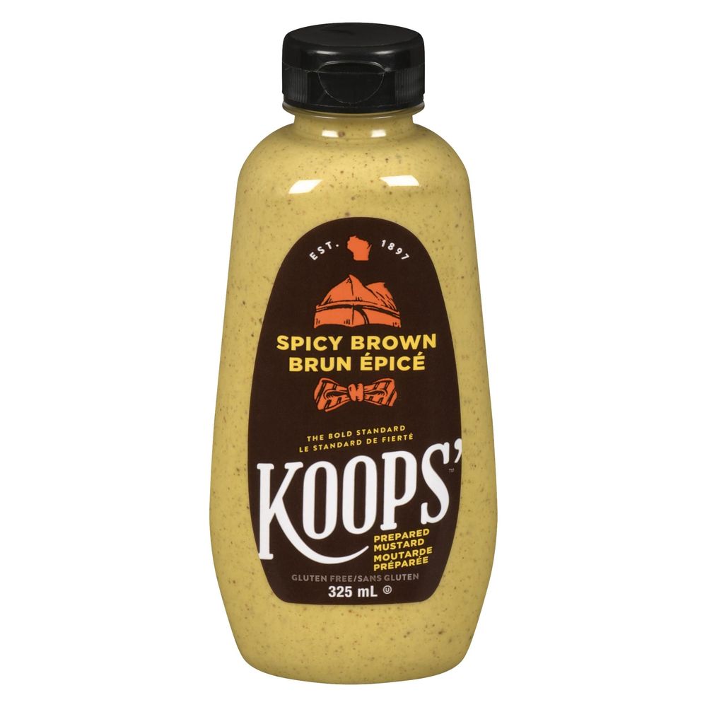 Koops' Moutarde Brune Épicée, 325 Ml -- 12 Par Caisse