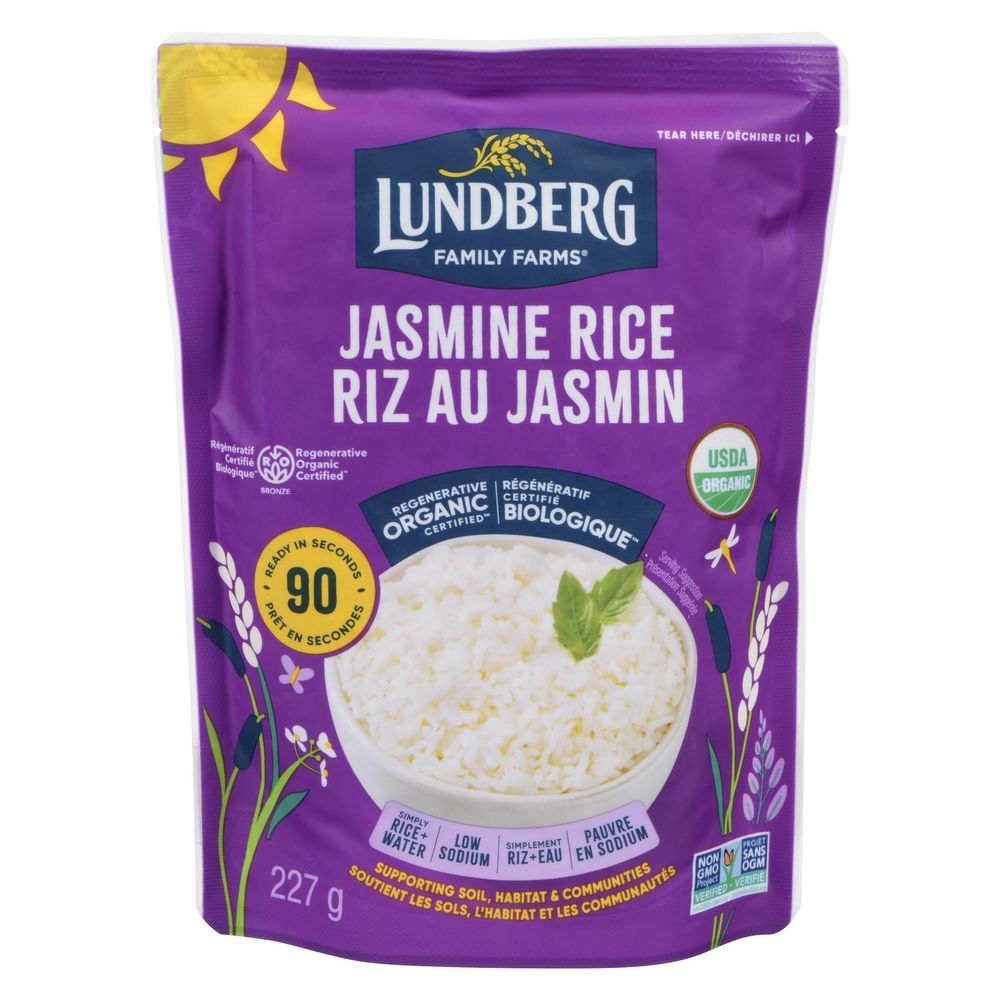Lundberg Organic 90-second White Jasmine Rice, 227 G -- 6 Per Case