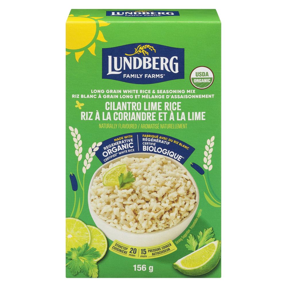 Lundberg Organic Cilantro And Lime Rice, 156 G -- 6 Per Case