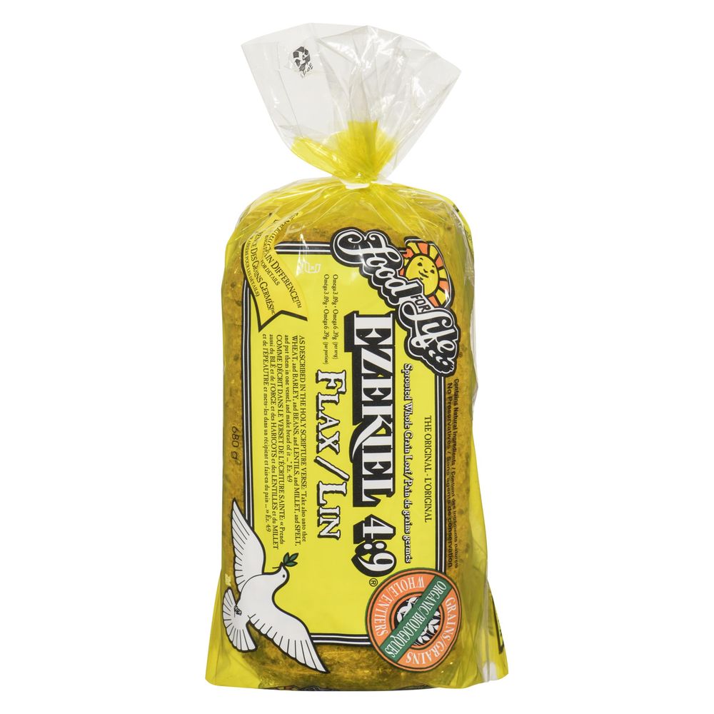 Food For Life Ezekiel 4:9 Organic Sprouted Whole Grain Flax Bread, 680 G
