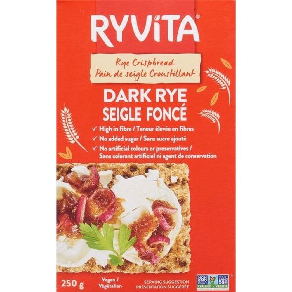 Ryvita Dark Rye Crispbread, 250 G -- 12 Per Case