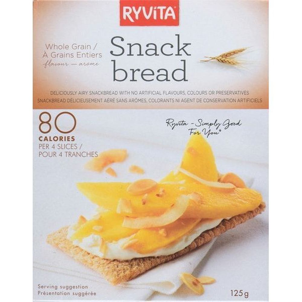 Ryvita Whole Grain Snackbread, 125 G -- 8 Per Case