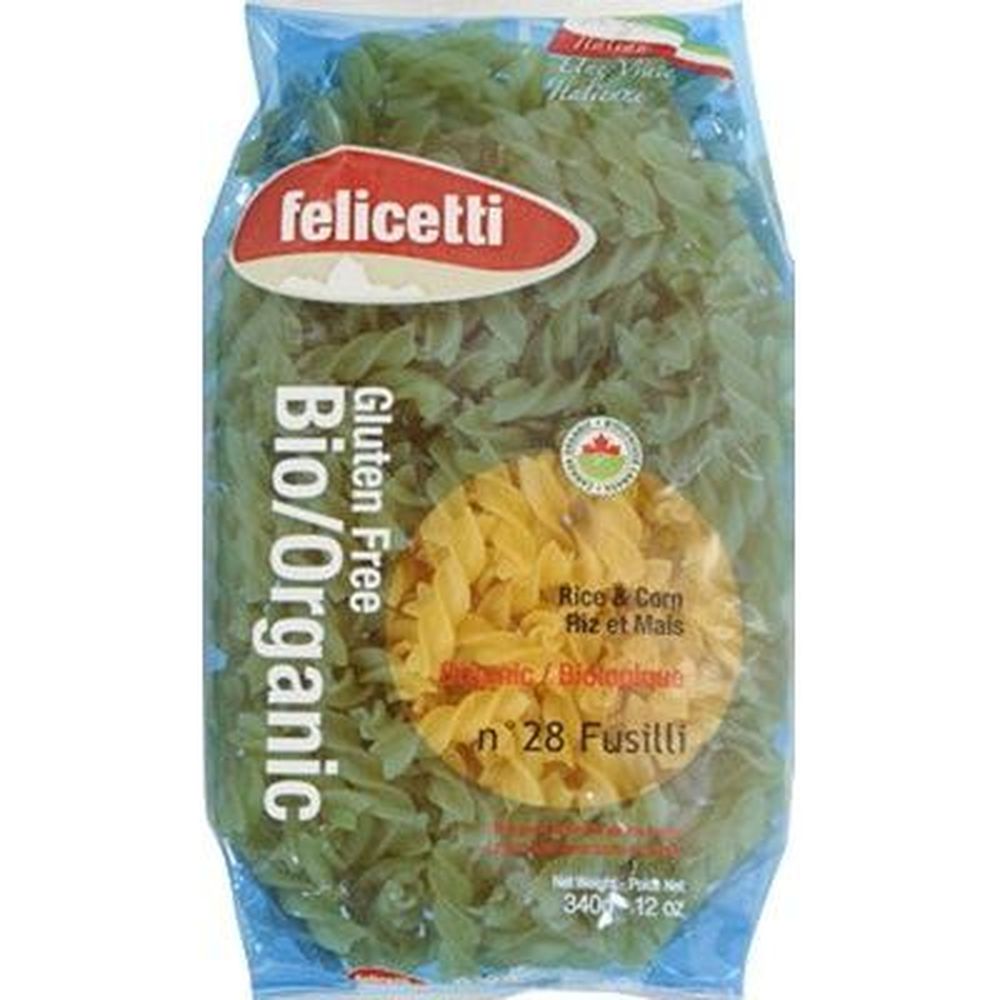 Felicetti Organic Gluten-free Corn And Rice Fusilli, 340 G -- 12 Per Case
