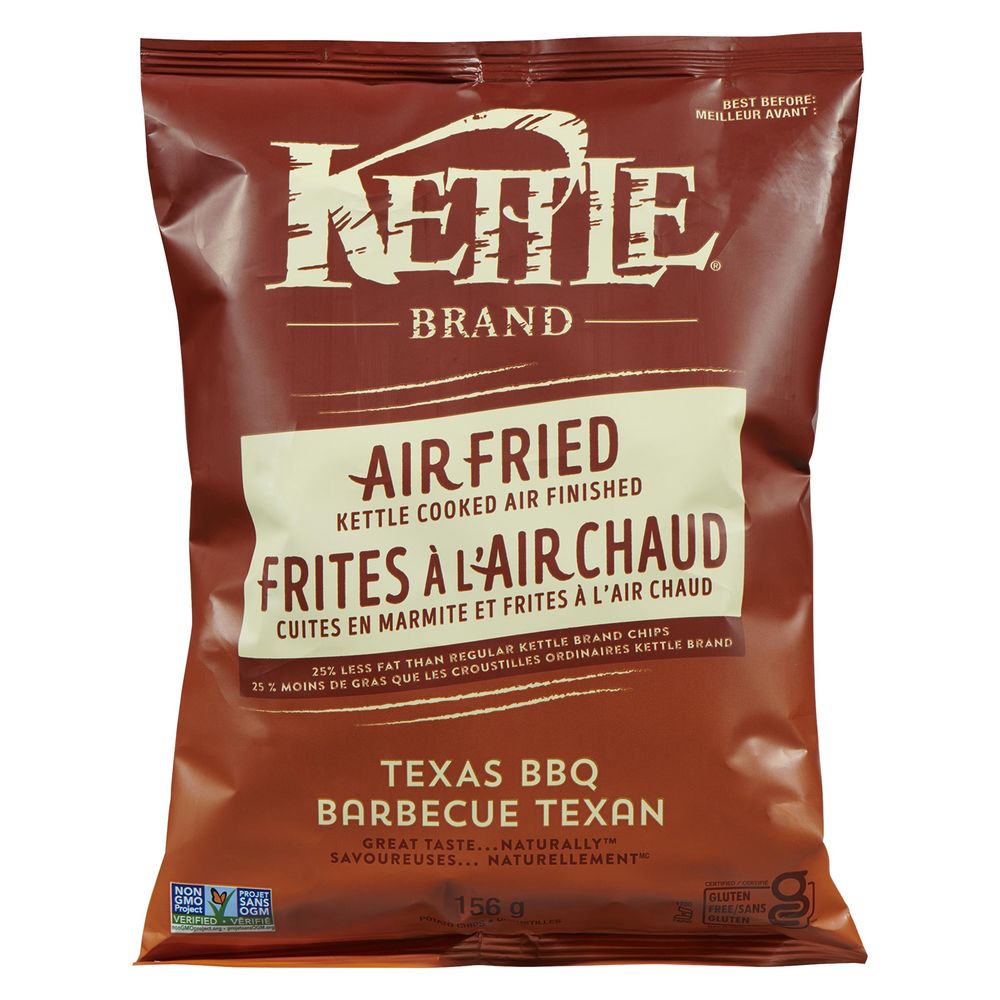 Kettle Foods Texas Bbq Air Fried Potato Chips, 156 G
