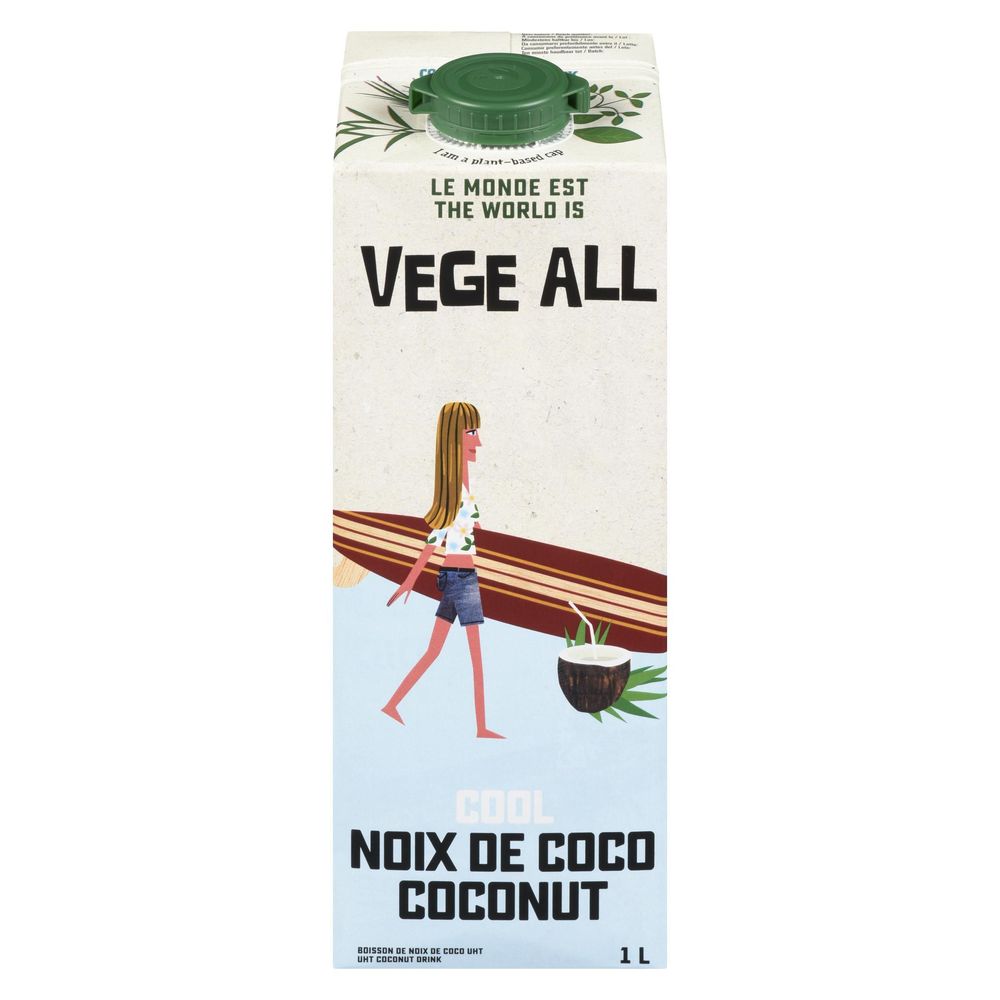 Vege All Just Coconut, 1 L -- 6 Per Case