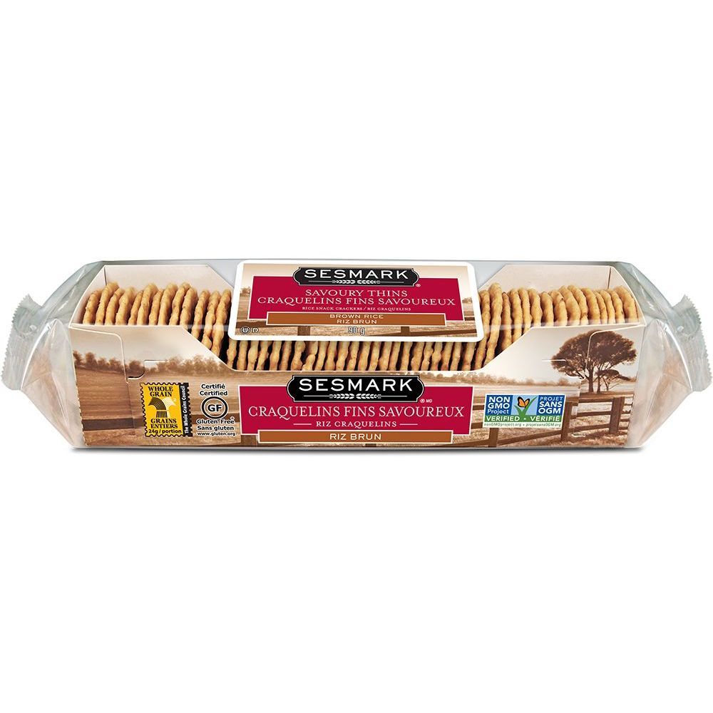 Sesmark Brown Rice Savoury Thins, 90 G