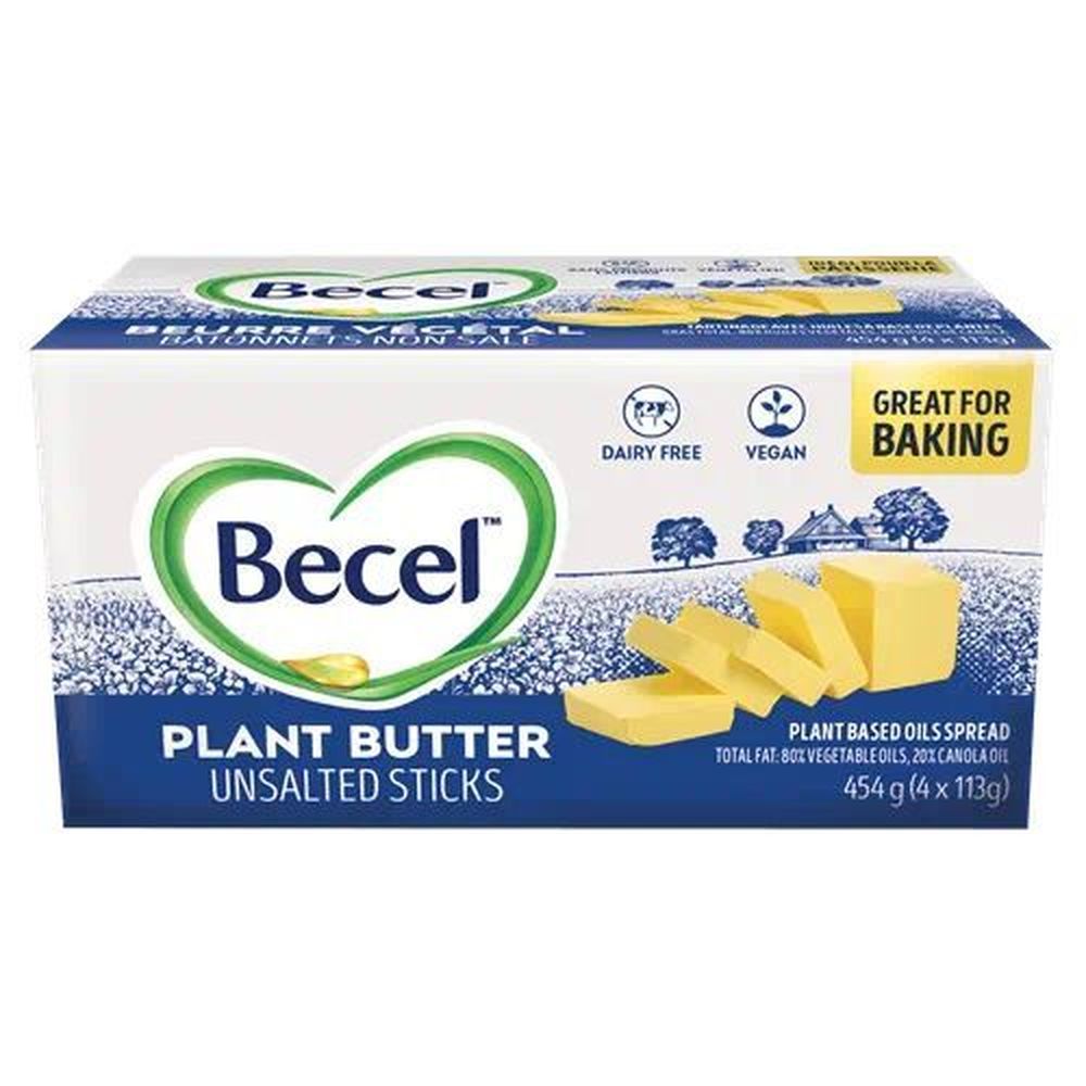 Becel Dairy Free Unsalted Plant Butter Stick, 454 G -- 20 Per Case