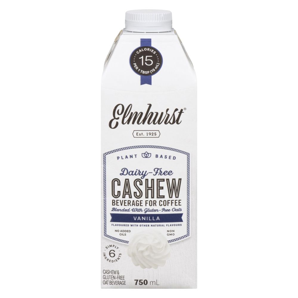 Elmhurst 1925 Sweet Cream Cashew Creamer, 750 Ml -- 6 Per Case