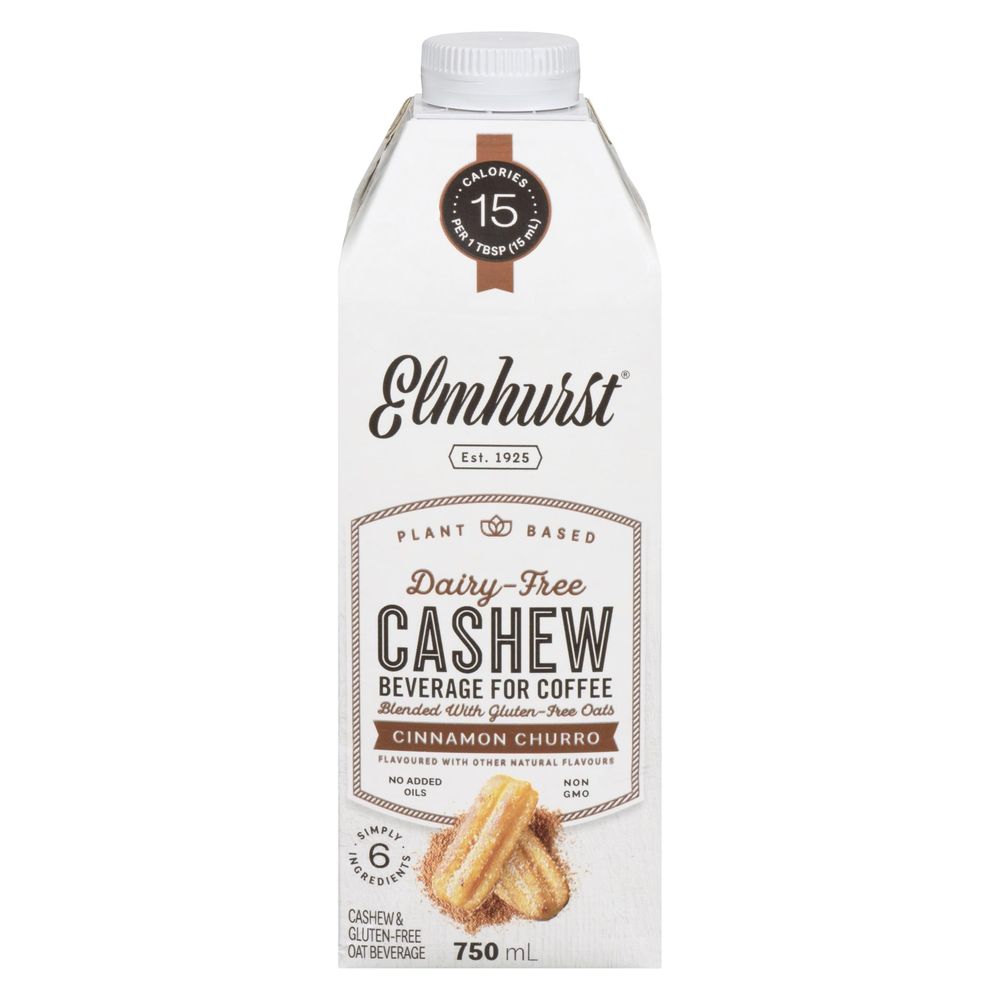 Elmhurst 1925 Cinnamon Churro Cashew Creamer, 750 Ml -- 6 Per Case