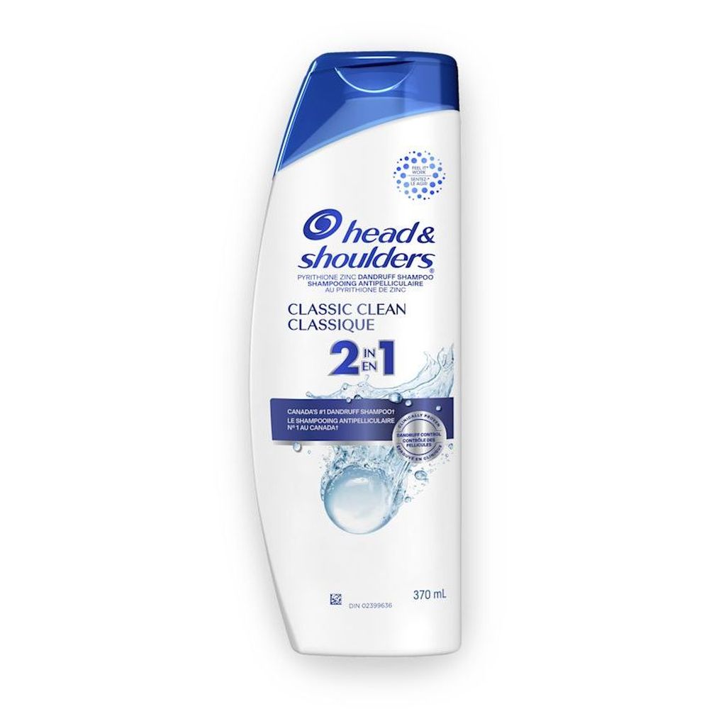 Head And Shoulders Classic Clean 2-in-1 Shampoo Plus Conditioner, 370 Ml -- 6 Per Case