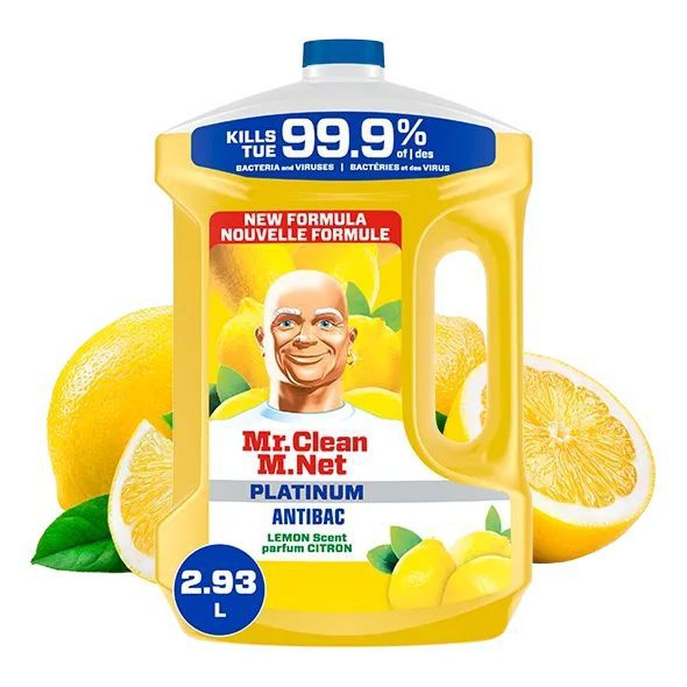 Mr. Clean Lemon Scent All Purpose Cleaning Liquid, 2930 Ml -- 2 Per Case