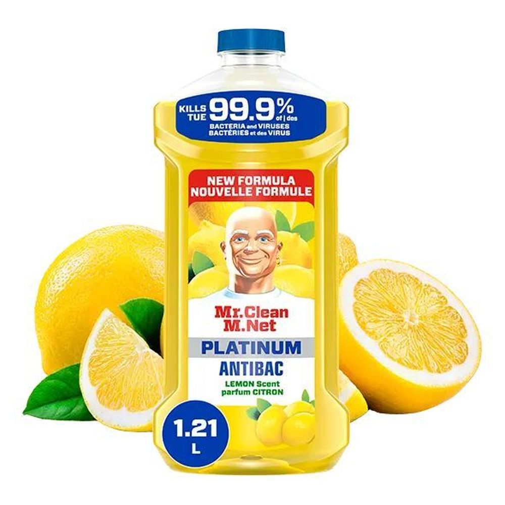 Mr. Clean Lemon Scent All Purpose Cleaning Liquid, 1210 Ml -- 4 Per Case
