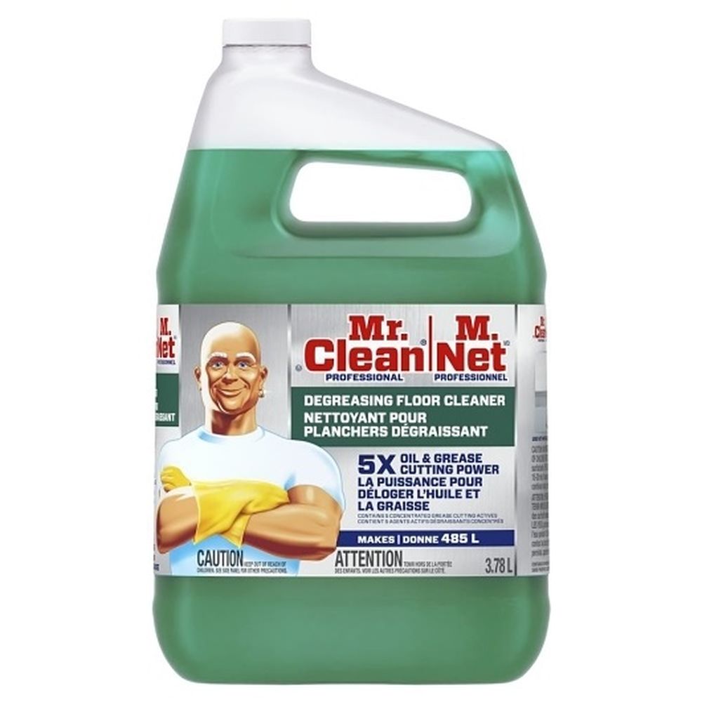 Mr. Clean Nettoyant Dégraissant Professionnel Pour Sols, 3,78 L – 3 Unités Par Carton