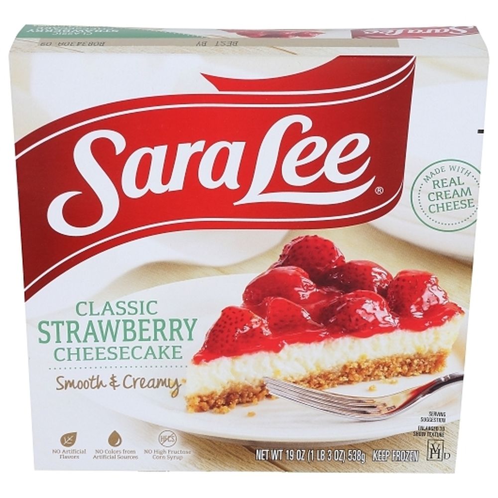 Sara Lee Gâteau Au Fromage À La Crème De Fraises Original De 18 Cm (7 Pouces), 538,64 G – 12 Par Boîte