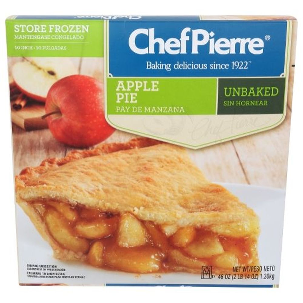 Chef Pierre Tarte Aux Pommes Crue De 25 Cm (10 Pouces), 1304,08 G – 6 Par Boîte