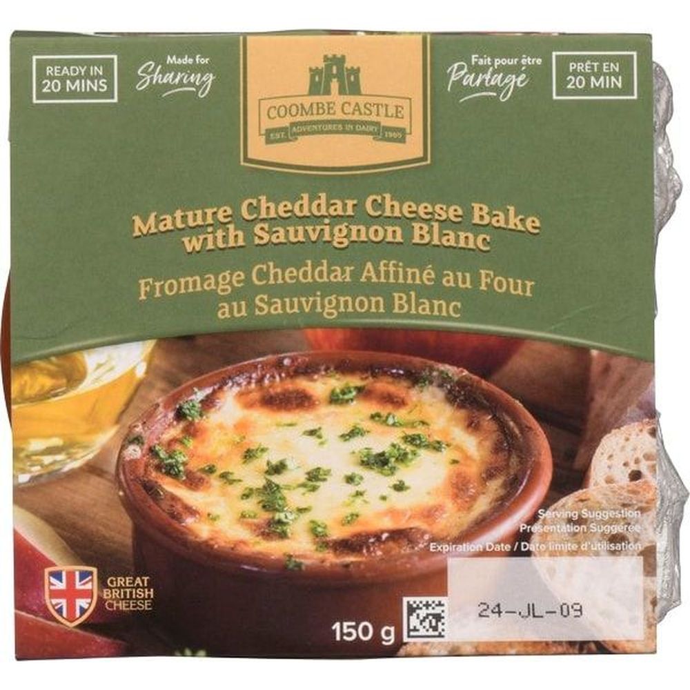 Coombe Castle Cheddar Cheese Bake With Sauvignon Blanc, 150 G -- 9 Per Case
