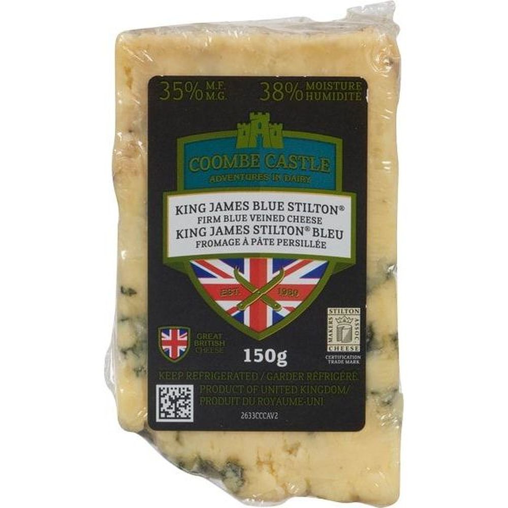 Coombe Castle Royal Blue Stilton Cheese Wedge, 150 G -- 12 Per Case