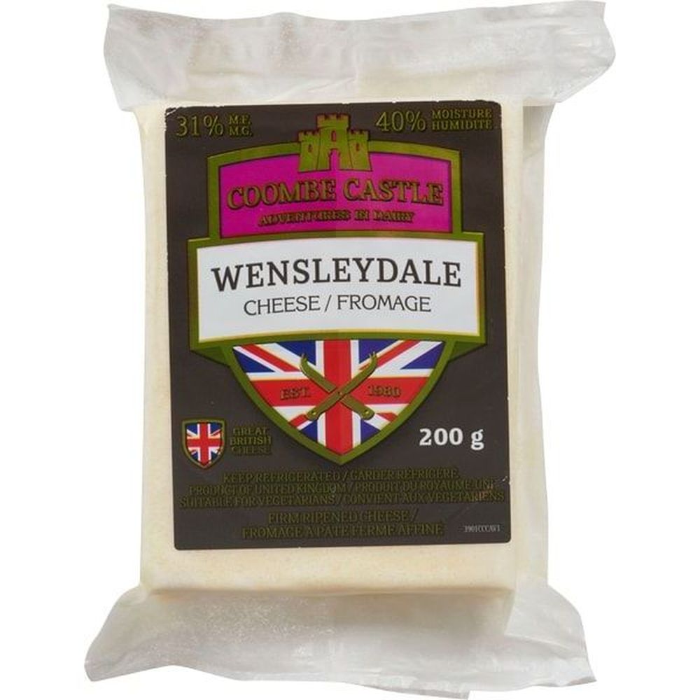 Coombe Castle Quartiers De Fromage Parcheminé Wensleydale, 200 G -- 12 Par Boîte
