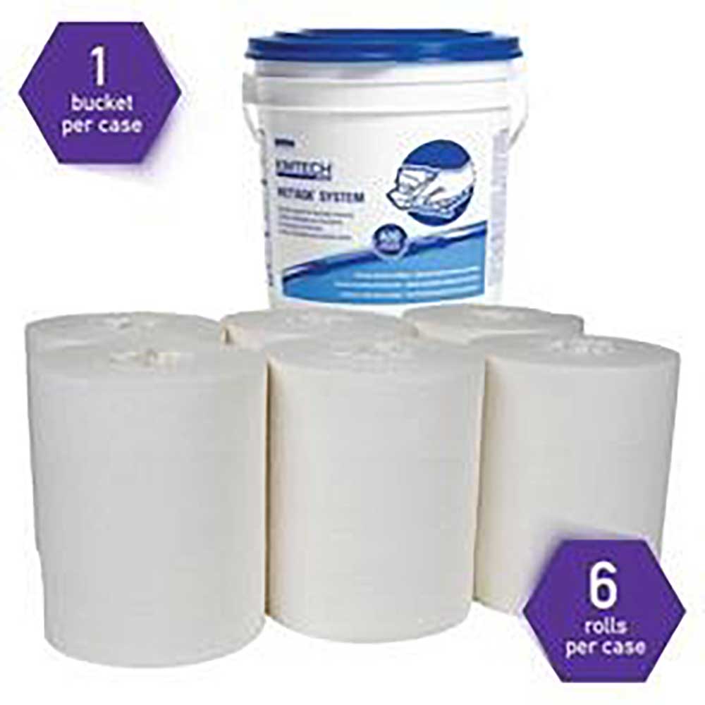 Wypall Power Clean Wettask White 1 Ply Wiper For Solvents System, 12 X 6 Inch -- 570 Per Case