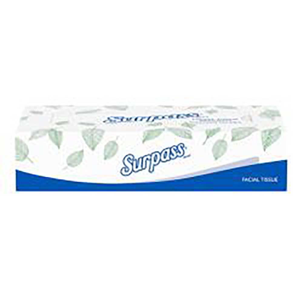 Surpass White Facial Tissue, 7.8 X 8.3 In, 100 Sheets -- 30 Per Case