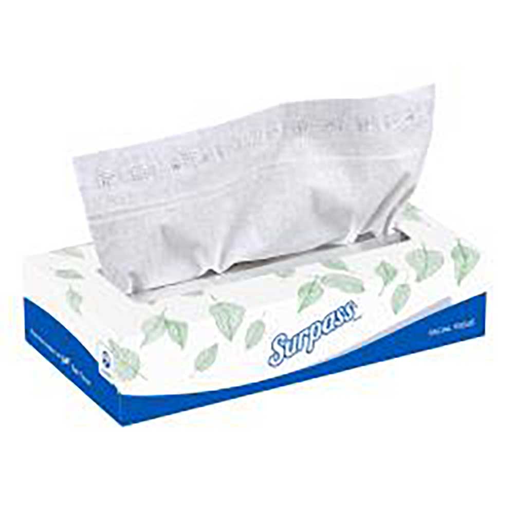 Surpass Paper Facial Tissue, 125 Count -- 60 Per Case