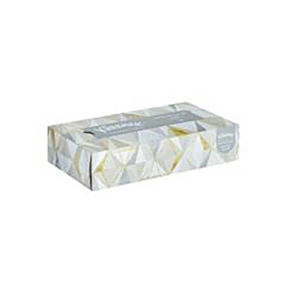 Kleenex White 2 Ply Facial Tissue - Flat Box, 8.3 X 7.8 In -- 6000 Per Case