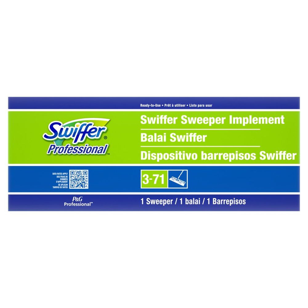 Swiffer Balai Professionnel Pour Nettoyage À Sec/humide Avec Manche – 3 Par Carton