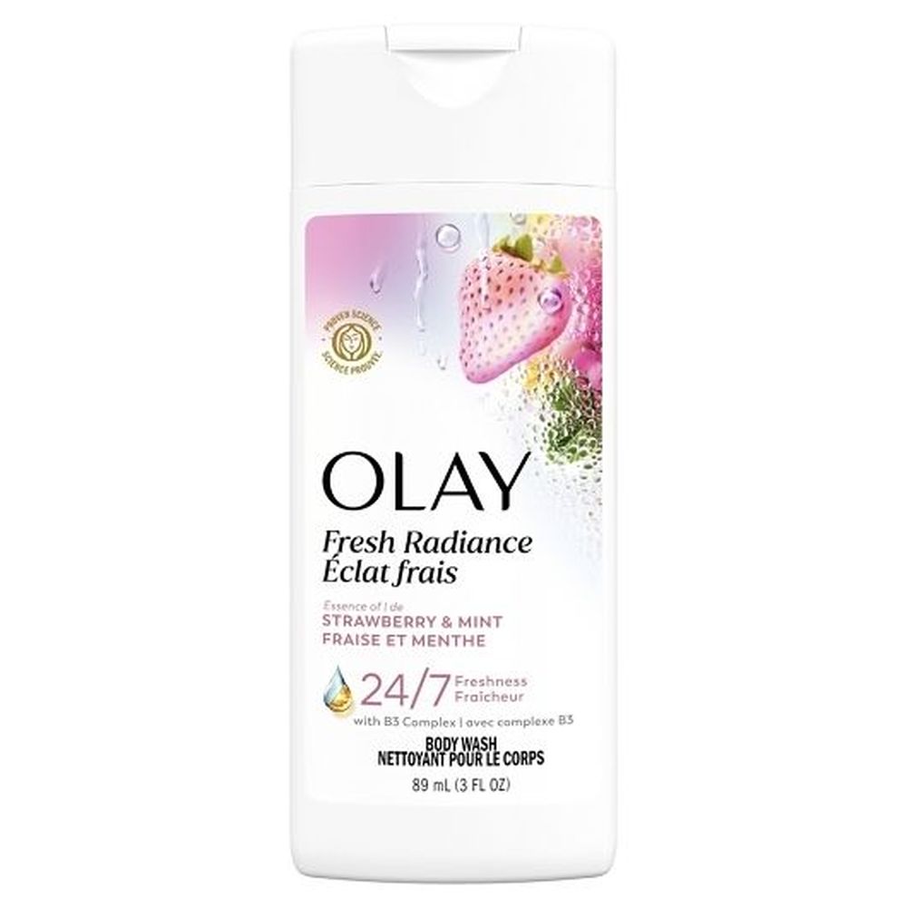 Olay Outlast White Strawberry Mint Body Wash, 89 Ml -- 24 Per Case