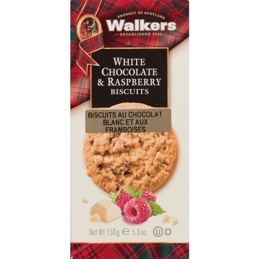 Walkers Biscuits Au Chocolat Blanc Et À La Framboise, 150 G – 12 Par Boîte