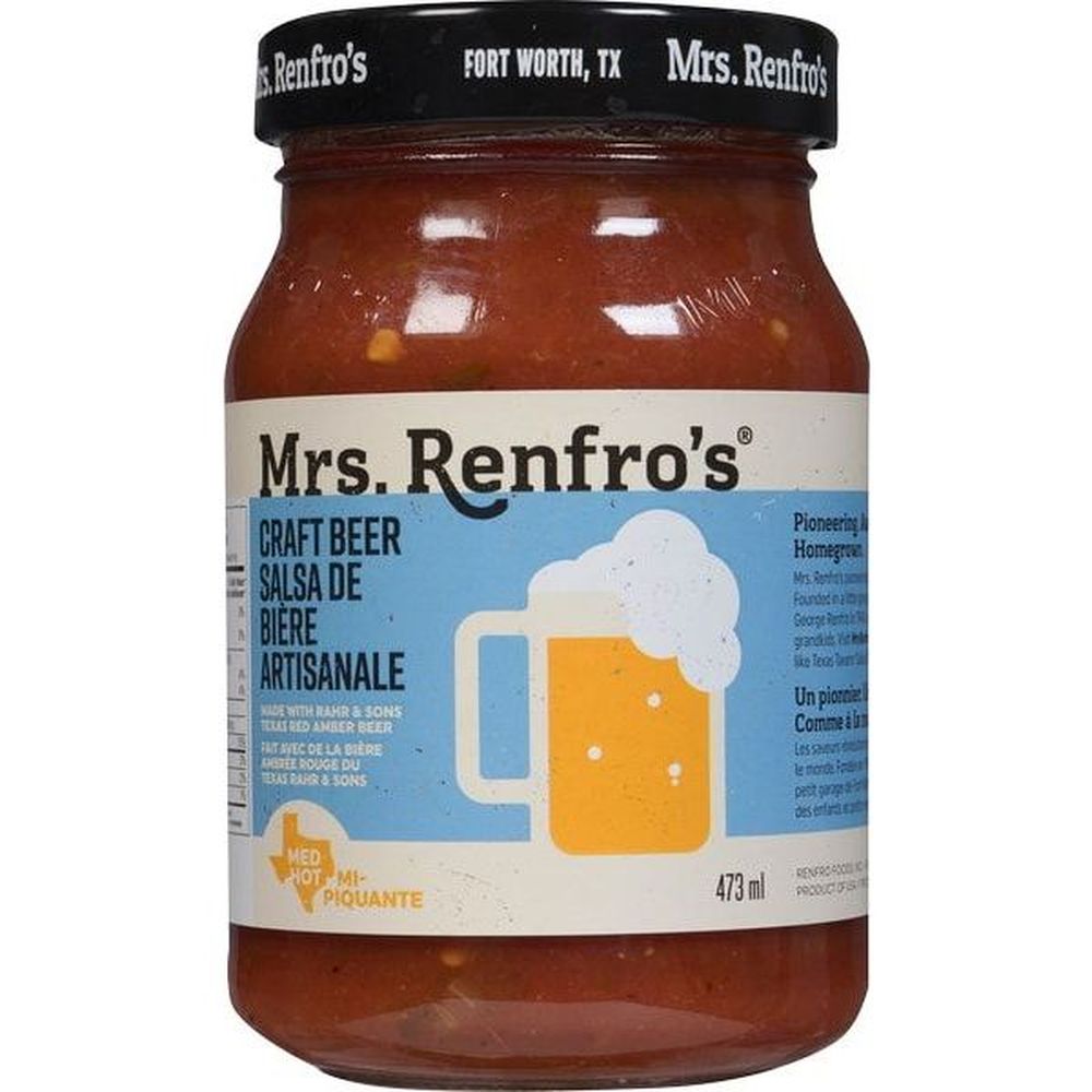 Mrs. Renfro's Craft Beer Salsa, 473 Ml -- 6 Per Case
