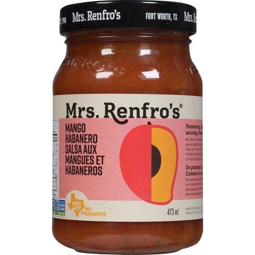 Mrs. Renfro's Salsa Habanero À La Mangue, 473 Ml -- 6 Par Caisse