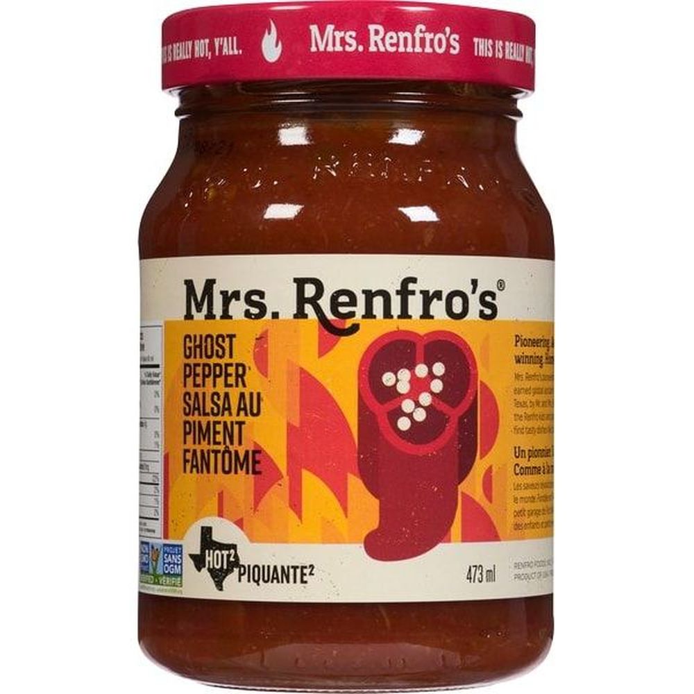 Mrs. Renfro's Salsa Au Piment Fantôme, 473 Ml -- 6 Par Boîte