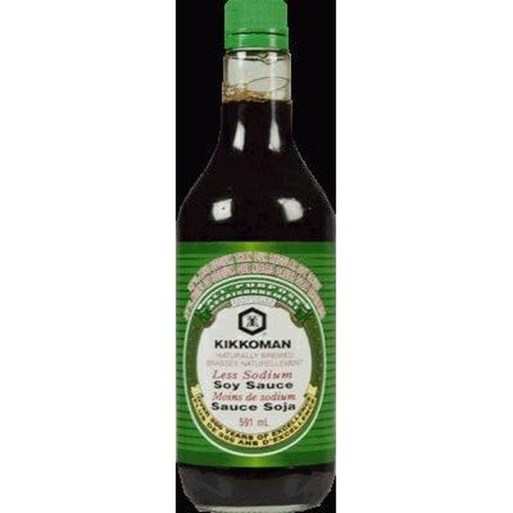 Kikkoman Sauce Soja À Teneur Réduite En Sodium, 591 Ml – 12 Par Caisse