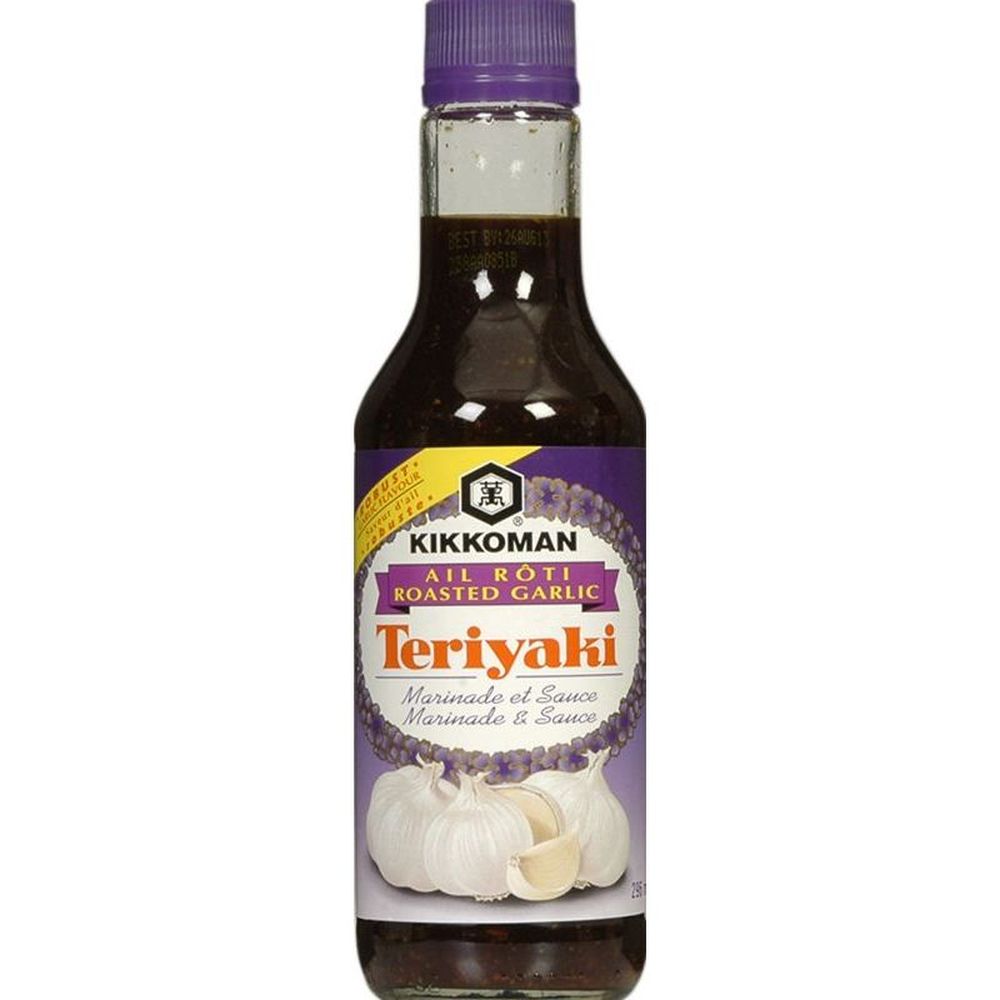 Kikkoman Sauce Marinade Teriyaki À L'ail Rôti, 295 Ml (10 Oz Liq.) – 12 Unités Par Carton