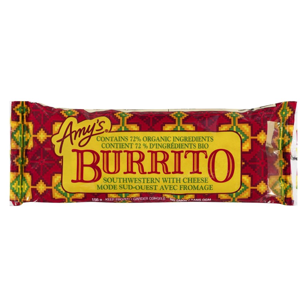 Amy's Burrito Du Sud-ouest Au Fromage, 156 G -- 12 Par Caisse