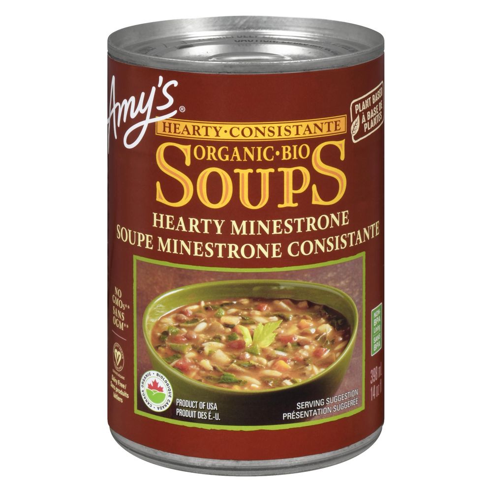Amy's Soupe Minestrone Bio Consistante, 398 G -- 12 Par Caisse