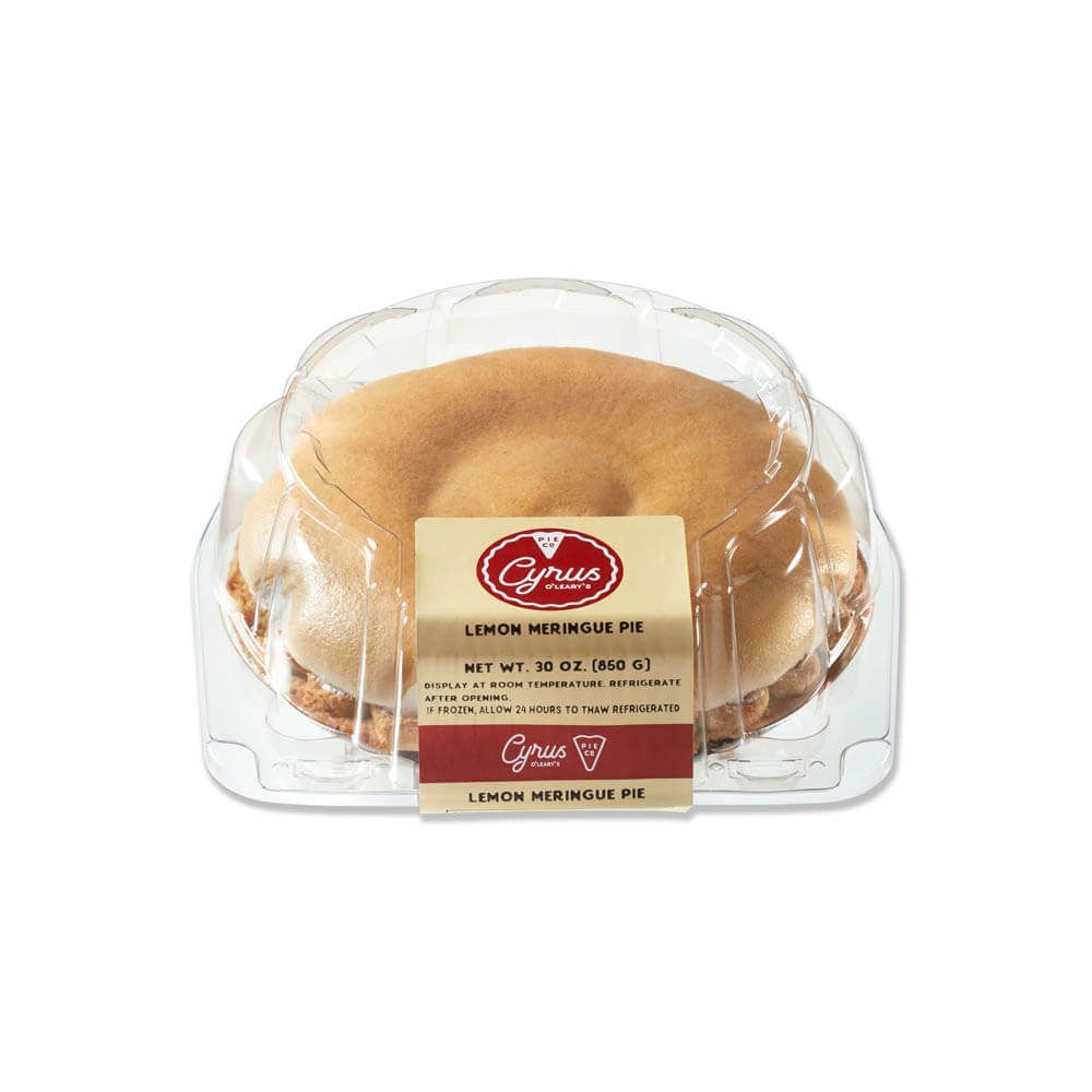 Cyrus O'leary's 8 Inch Topped Lemon Meringue Pie, 6 Count