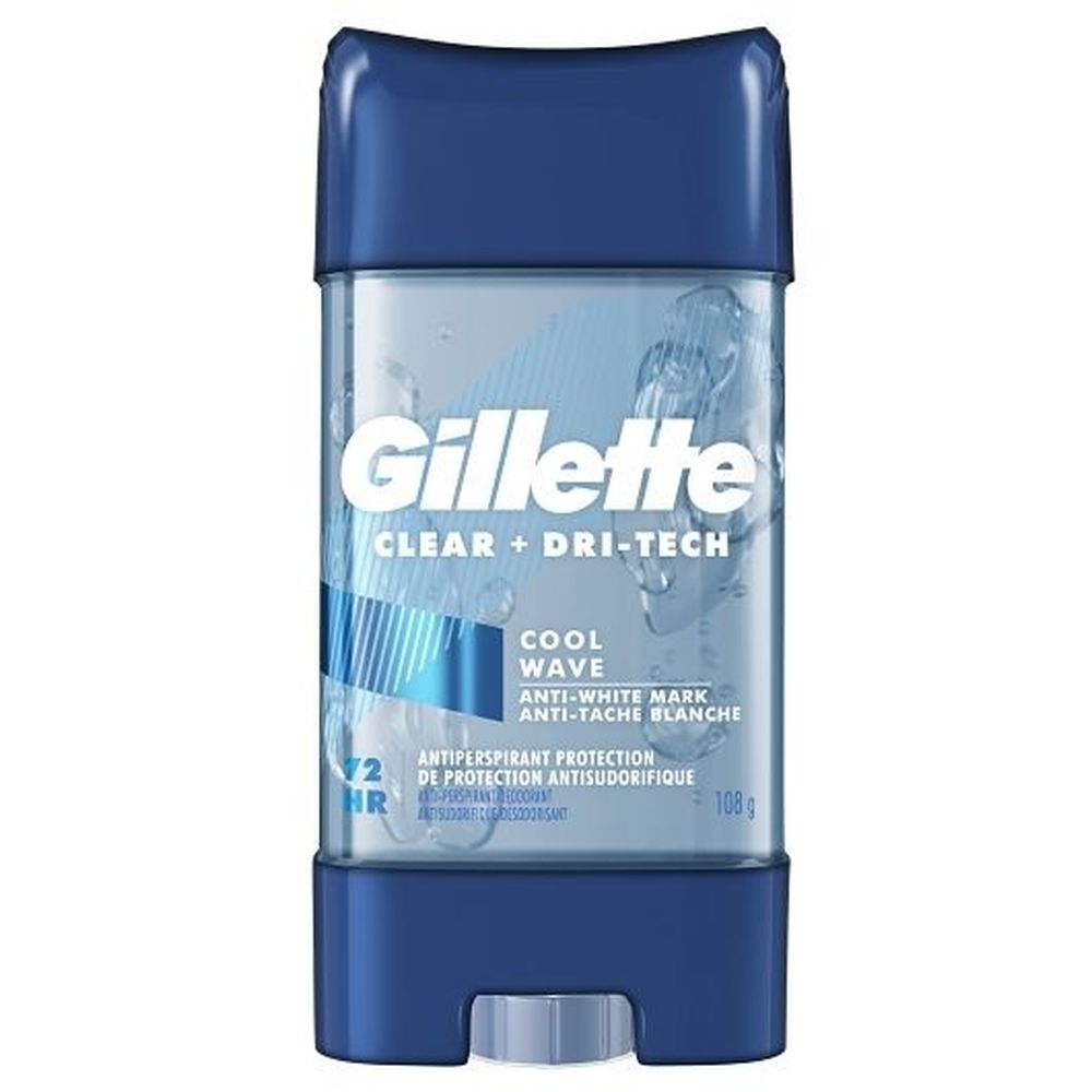 Gillette Cool Wave Clear Gel Stick, 108 G -- 12 Per Case