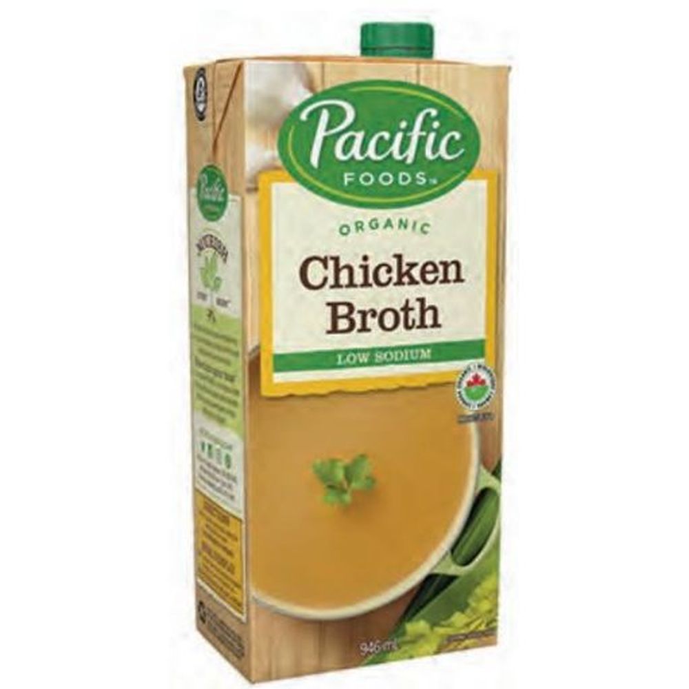 Pacific Foods Organic Low Sodium Chicken Broth, 946 Ml -- 12 Per Case