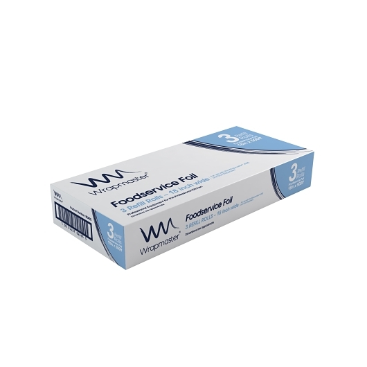 Wrapmaster Aluminum Foodservice Foil Refill 45 Cm X 150 M -- 3 Per Case
