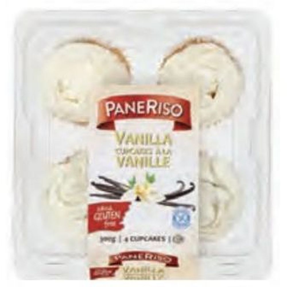 Paneriso Gluten Free Vanilla Cupcakes, 349 G -- 6 Per Case