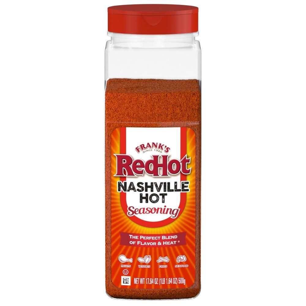 Frank's Redhot Assaisonnement Nashville Hot, 500 G – 6 Par Boîte