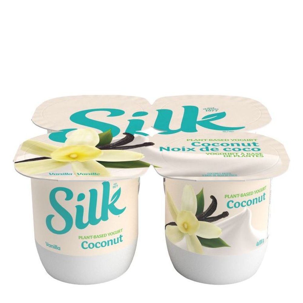 Silk Yaourt Végétal À La Vanille Et À La Noix De Coco, 100 G – 24 Unités Par Carton