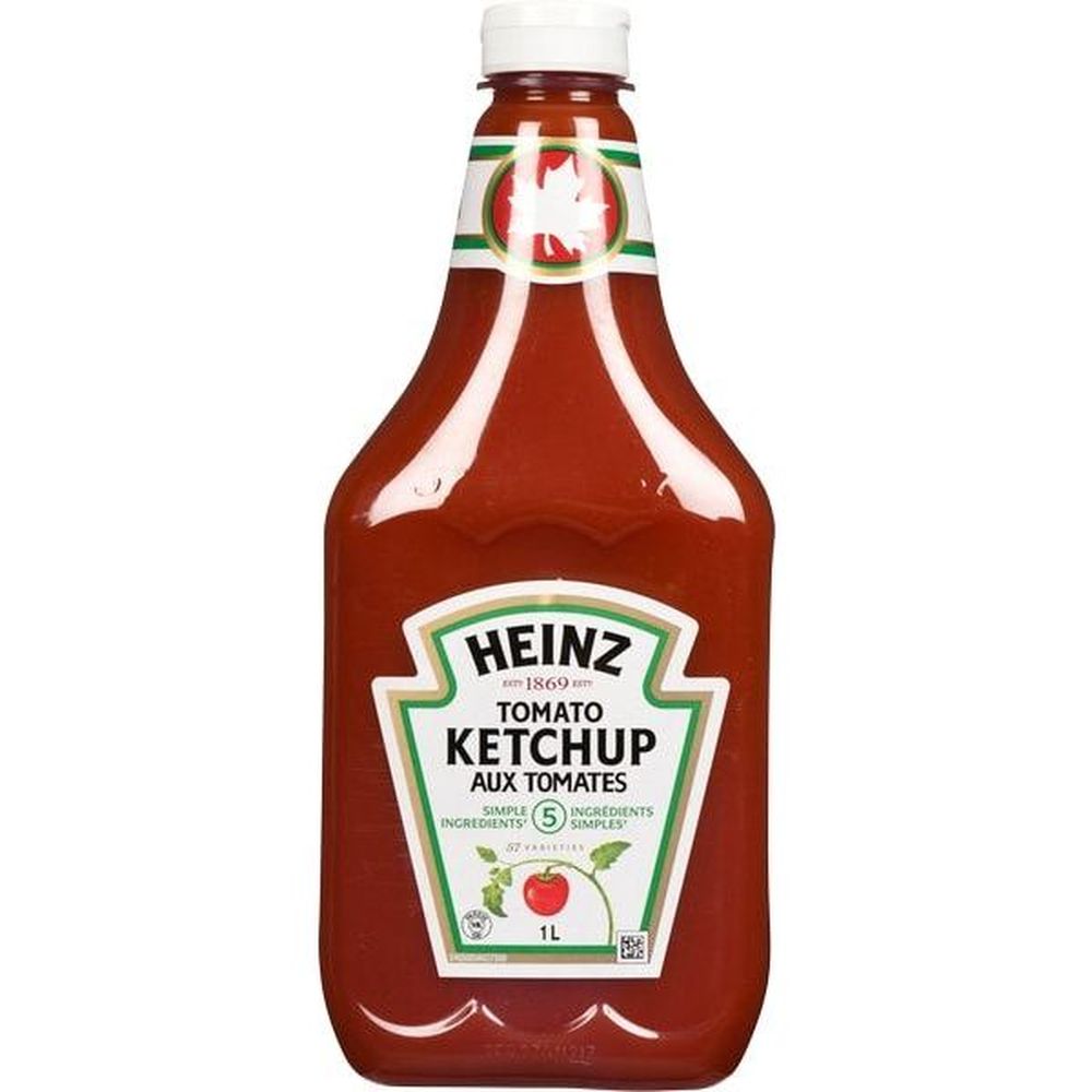 Heinz Tomato Ketchup, 1 L Squeeze Bottle -- 12 Per Case