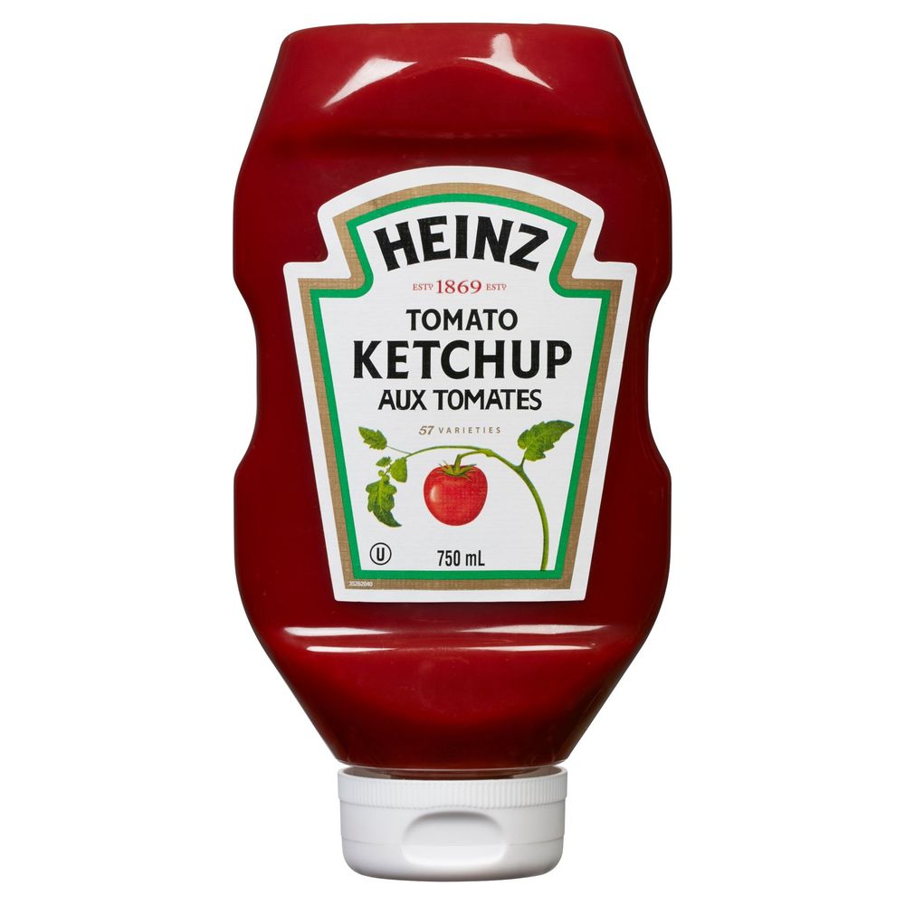 Heinz Easy Squeeze Tomato Ketchup, 750 Ml -- 12 Per Case